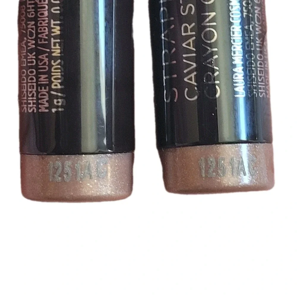 Laura Mercier Set Of 2 Travel Size Caviar‎ Stick Eye Color - Strapless - 1g Each